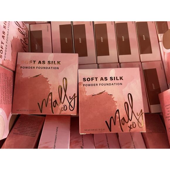 2pk Mally Soft As Silk Powder Foundation Deep 0.28 Oz Beauty Make Up New - Picture 5 of 8